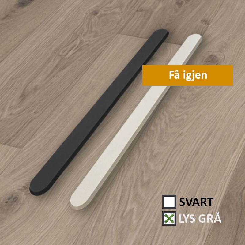 Hovedbilde Taktile ledelinje - sett 32 stk - lys grå