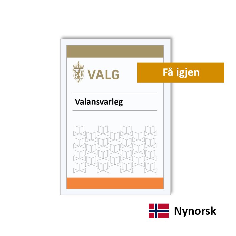 Hovedbilde Valansvarleg - funksjonærkort 